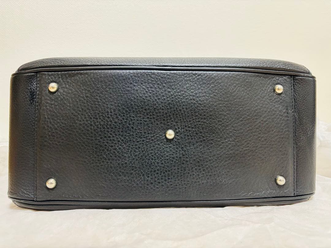 【ブラック】ペッレモルビダMB026フラップボストンバッグ Mサイズ