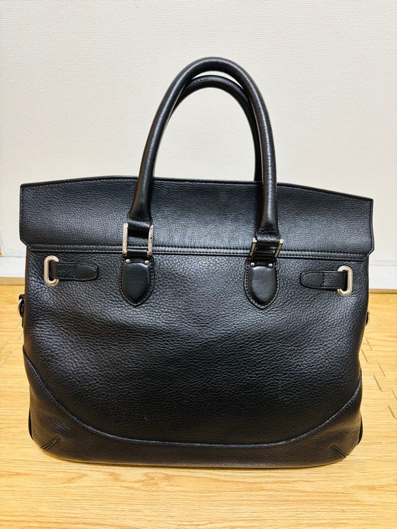 【ブラック】ペッレモルビダMB026フラップボストンバッグ Mサイズ