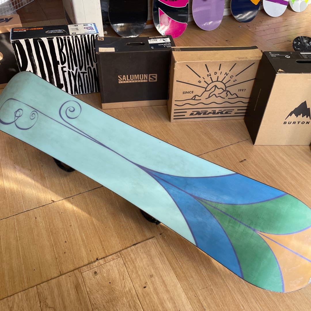 BURTON×K2　シャノンモデルバートン　バインディング付　スノーボードセット