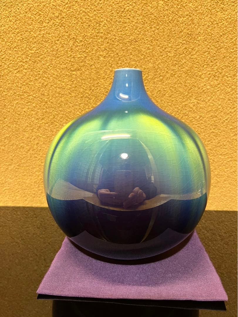 人間国宝　三代徳田八十吉　壺