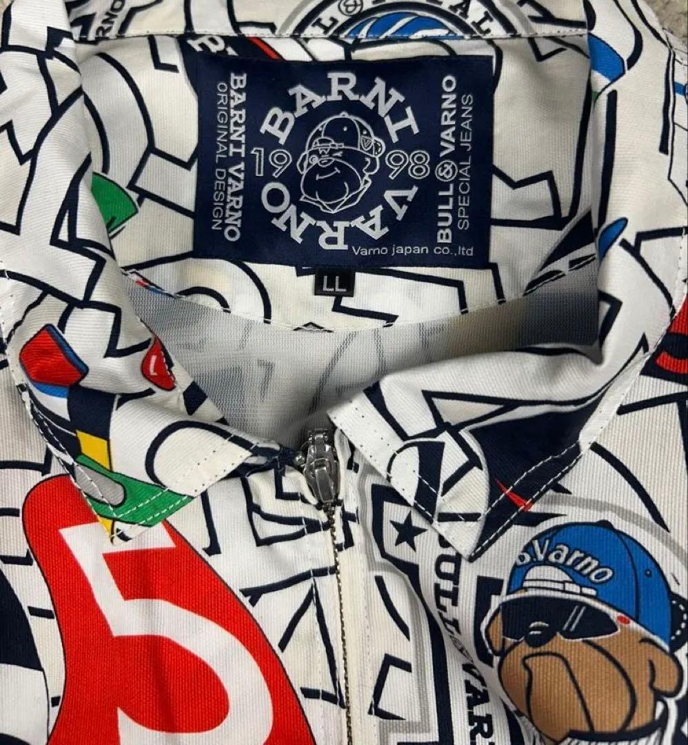 【極美品/LL】BARNI VARNO バーニヴァーノ 総柄 ゴルフジャケット