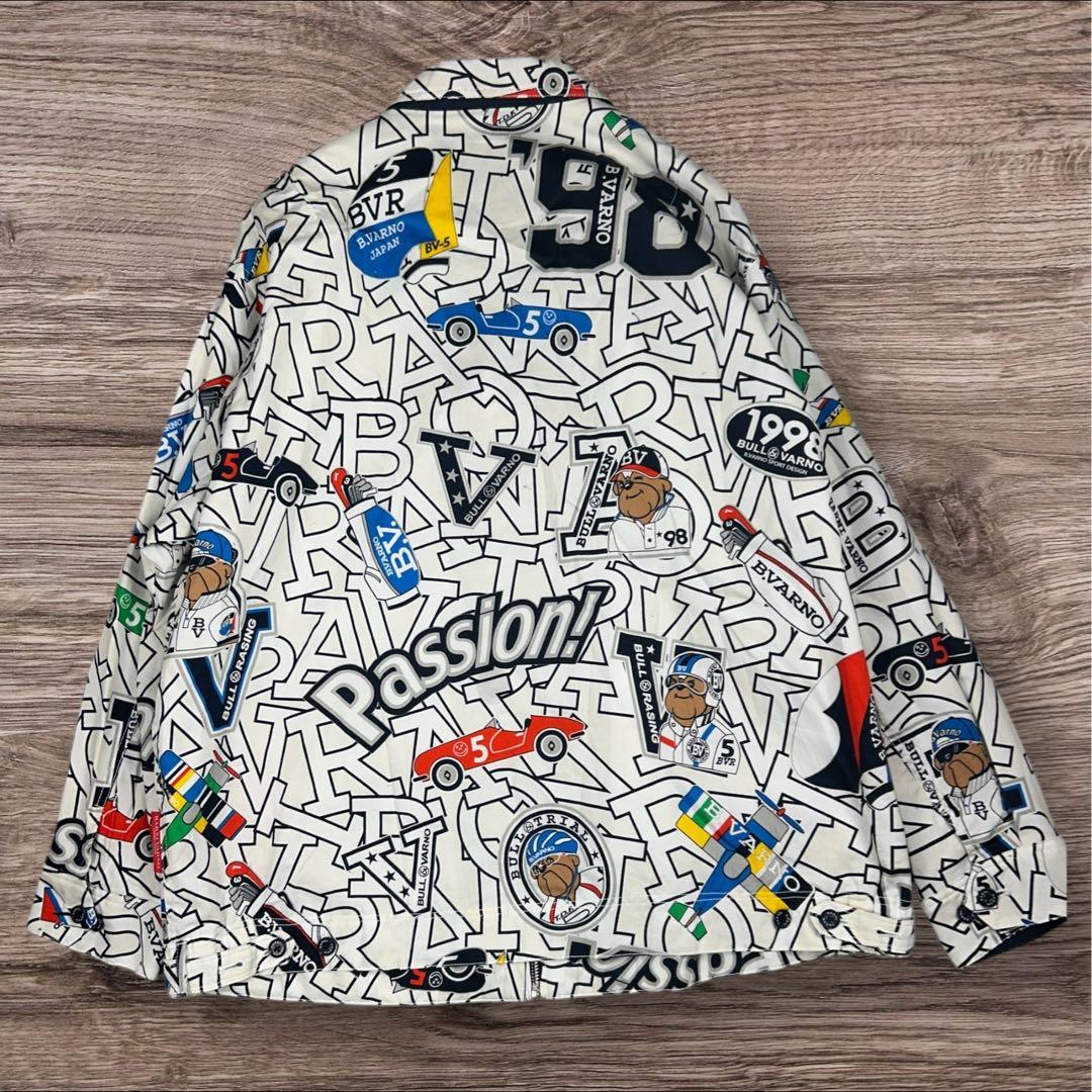 【極美品/LL】BARNI VARNO バーニヴァーノ 総柄 ゴルフジャケット