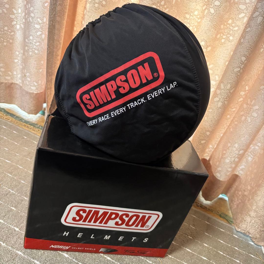 SIMSON OUTLAW 57㎝フルフェイスWHT【ミラーシールドつき】