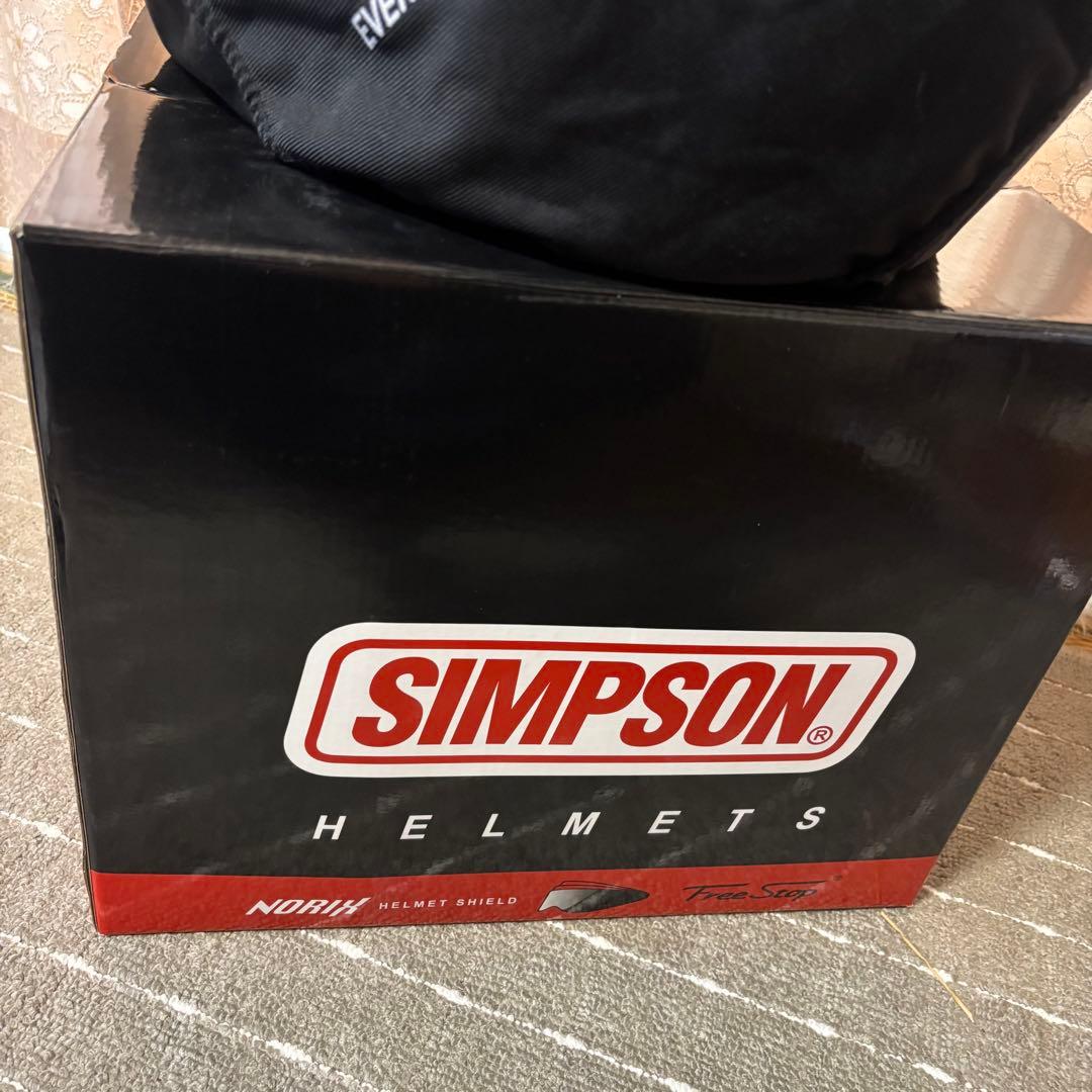 SIMSON OUTLAW 57㎝フルフェイスWHT【ミラーシールドつき】