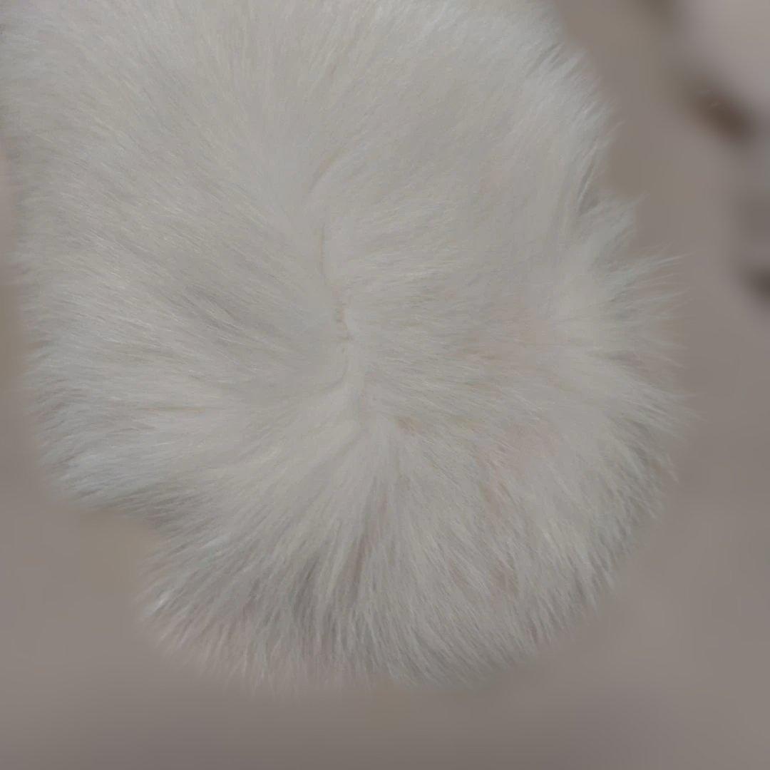 ＳＡＧＡ ＦＯＸ ファーショール　長さ約１１７㌢(毛足含む)　オフホワイト