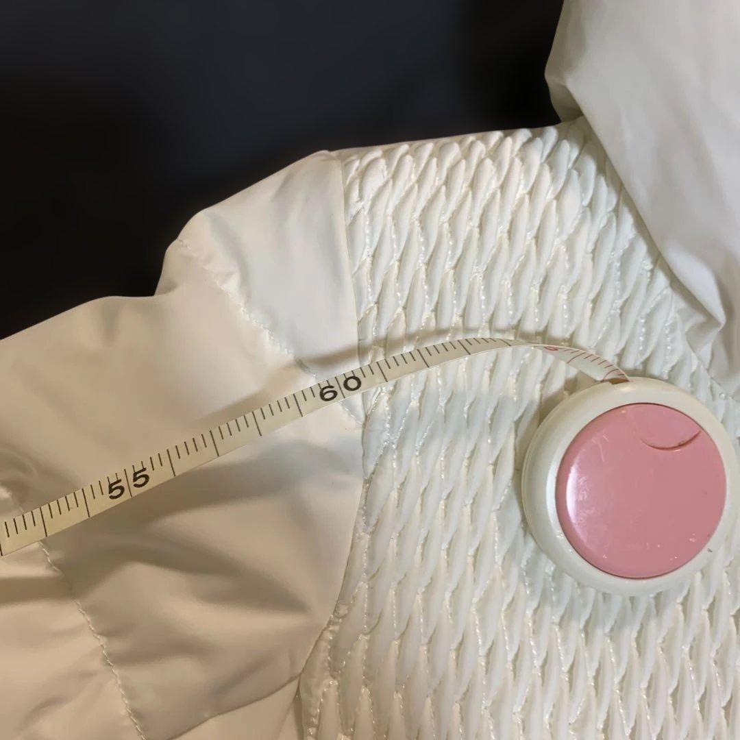 fusalp スキーウェアフード付きホワイトダウンジャケット