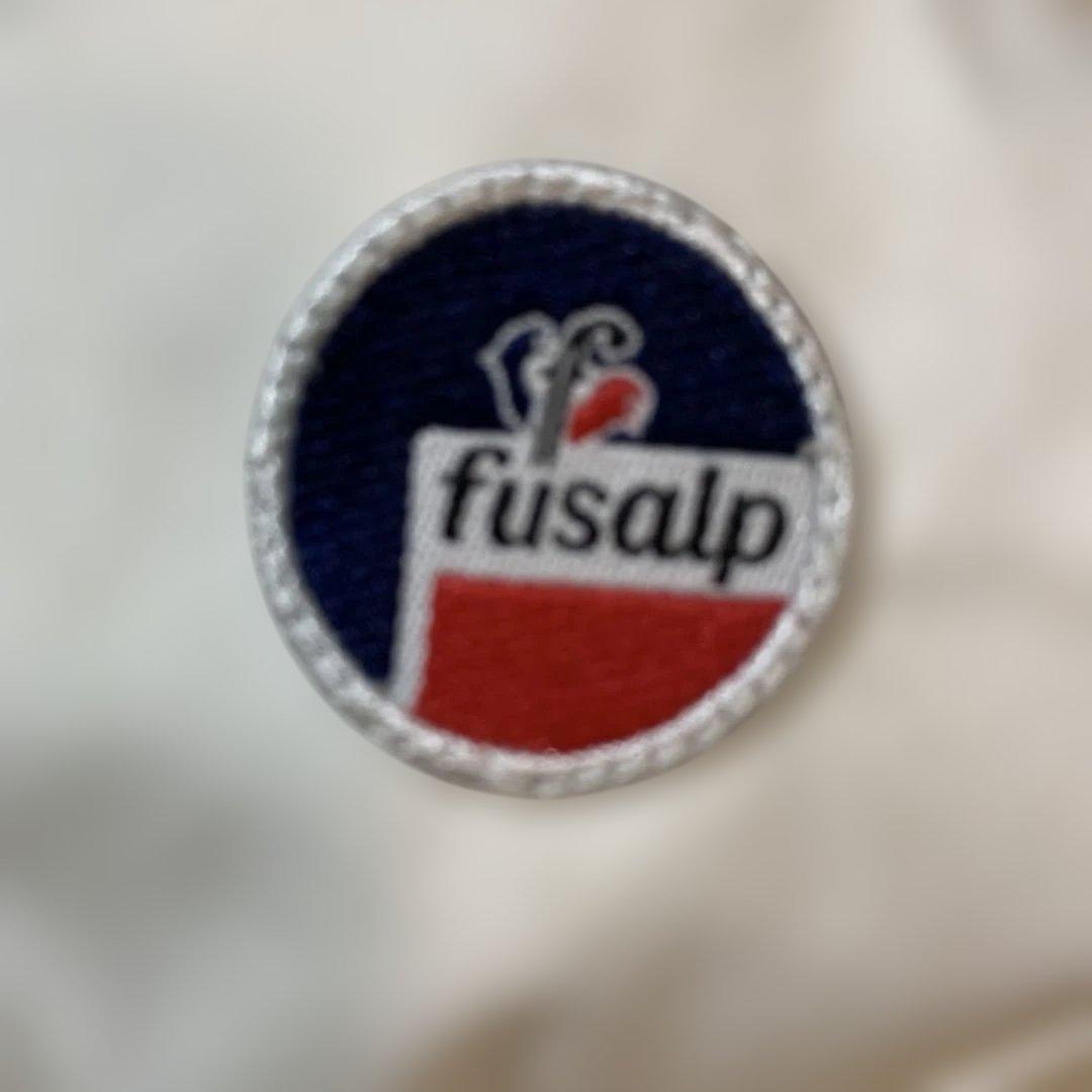 fusalp スキーウェアフード付きホワイトダウンジャケット