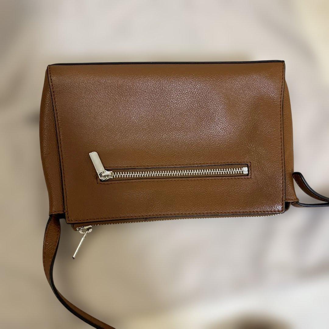 MOTHERHOUSE マザーハウス　キャメル　ショルダーバッグ　レザー　美品