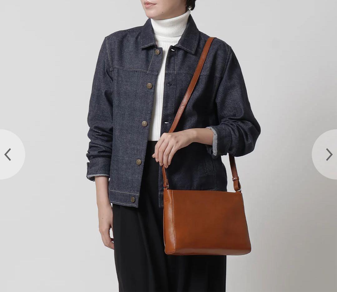 MOTHERHOUSE マザーハウス　キャメル　ショルダーバッグ　レザー　美品