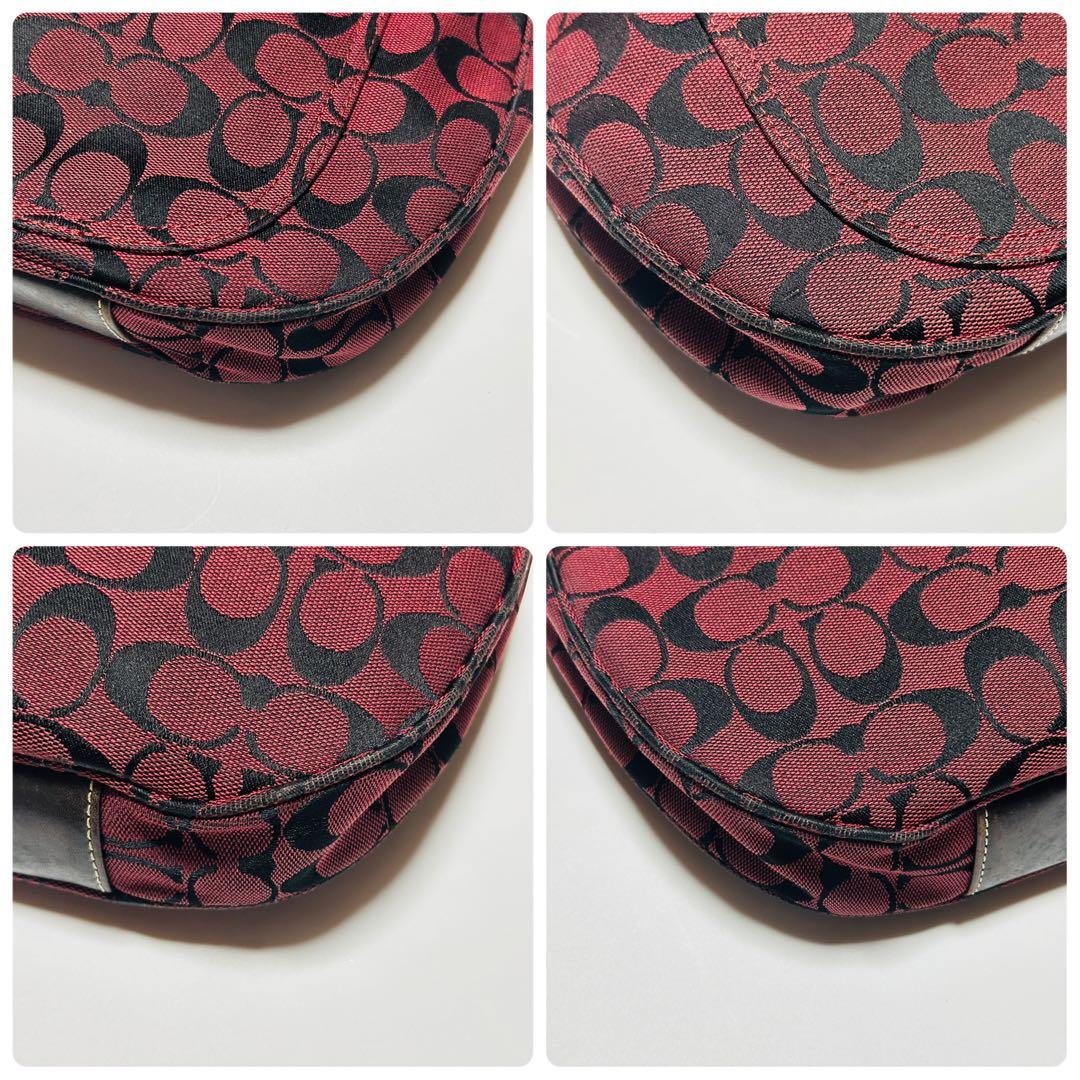 バッグ Coach Half Moon Signature Shoulder Bag