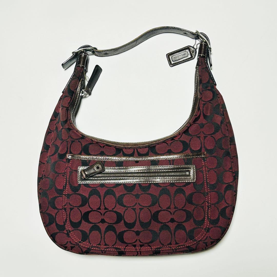 バッグ Coach Half Moon Signature Shoulder Bag