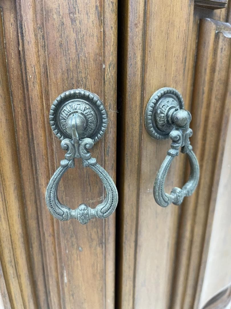 ドラムテーブル キャビネット 観音開き イギリス アンティーク調 サイドテーブル