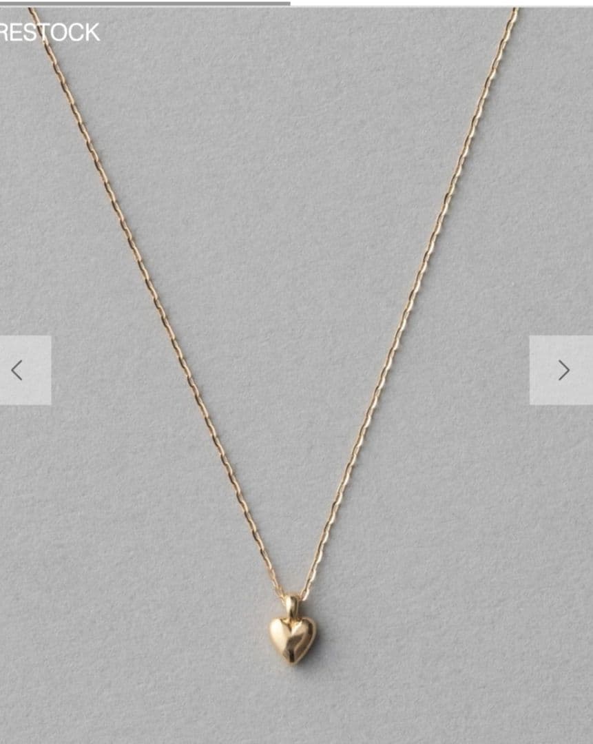 ete　K18　ハート　ネックレス　購入証明書　ケース付き