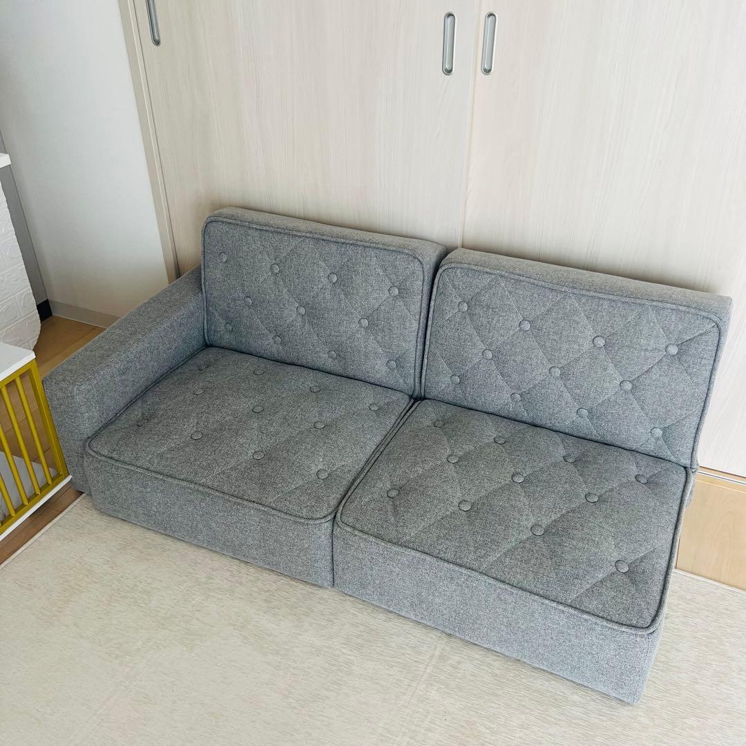 ほぼ未使用ソファ2人掛けソファベッド