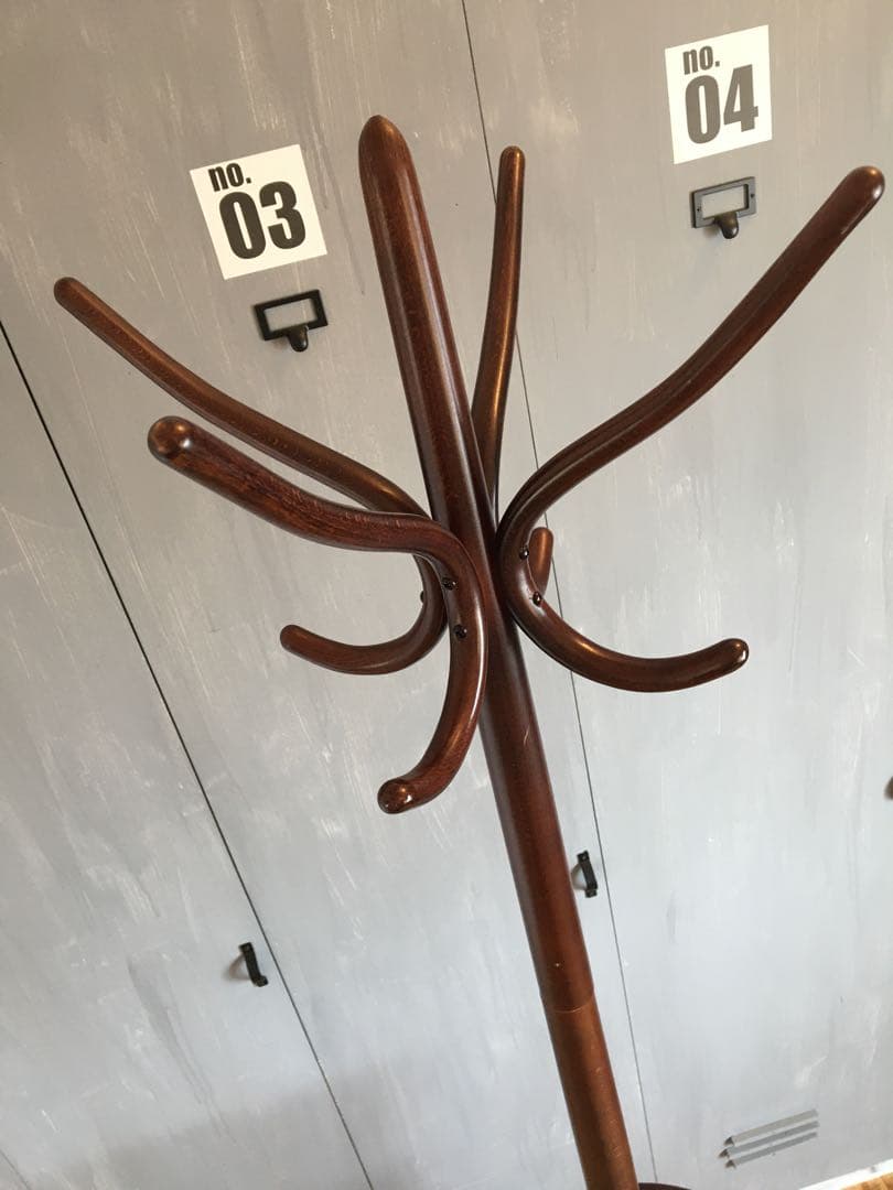 秋田木工 ポールハンガー コート掛け ビンテージ カリモク キツツキ 柏木工