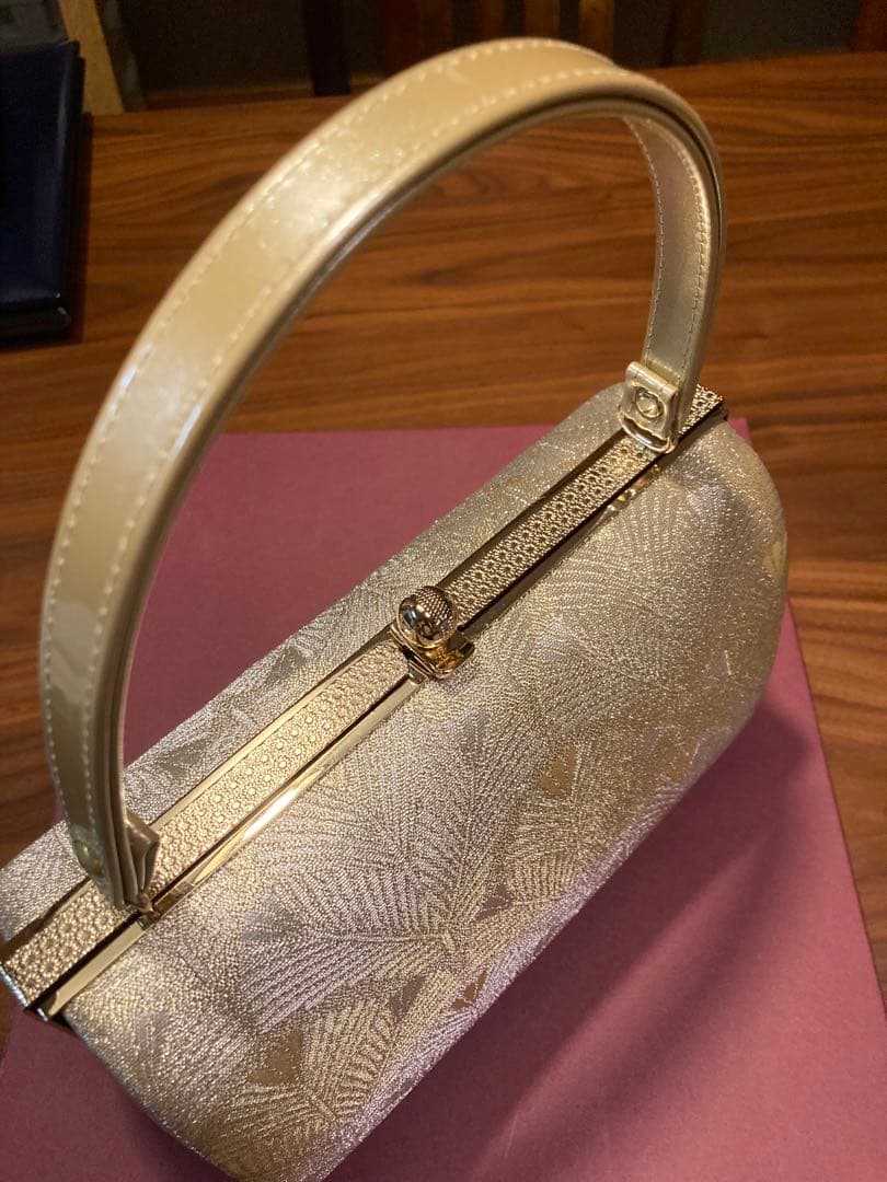 【極美品】和装バッグ 草履 セット 礼装　フォーマル ゴールド