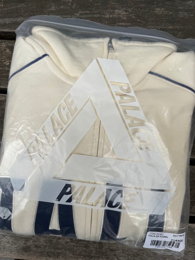 メンズウェア PALACE Italia Zip Funnel \"Soft White\" XL