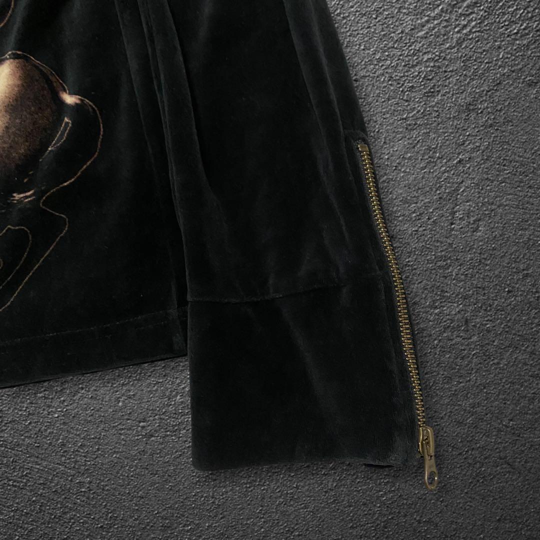 トップス VERONICA skull Napoleon velour jacket