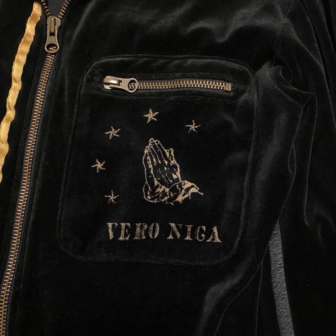 トップス VERONICA skull Napoleon velour jacket