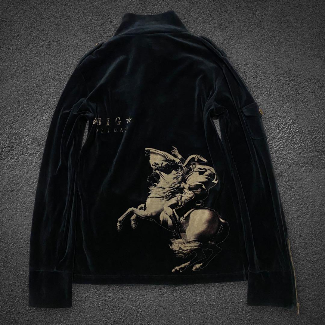 トップス VERONICA skull Napoleon velour jacket