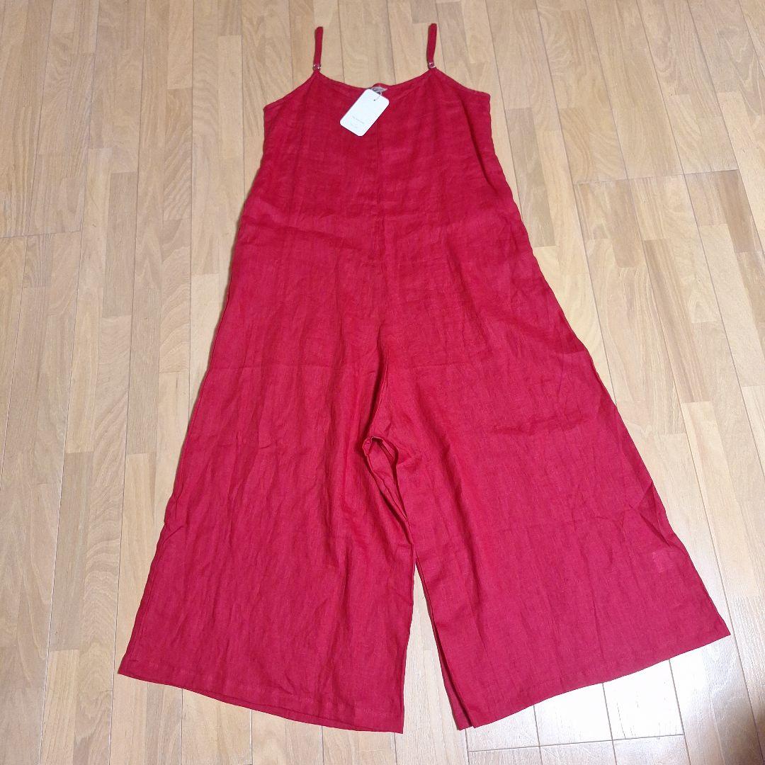 fog linen work レッド リネン サロペット　ほぼ日