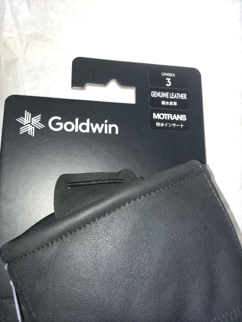 b新品タグ付 25/26 GOLDWIN Leather 3-fingerグラブ