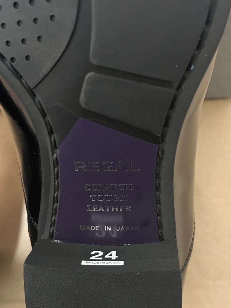 REGAL ブラック ドレスシューズ 3/TR 24