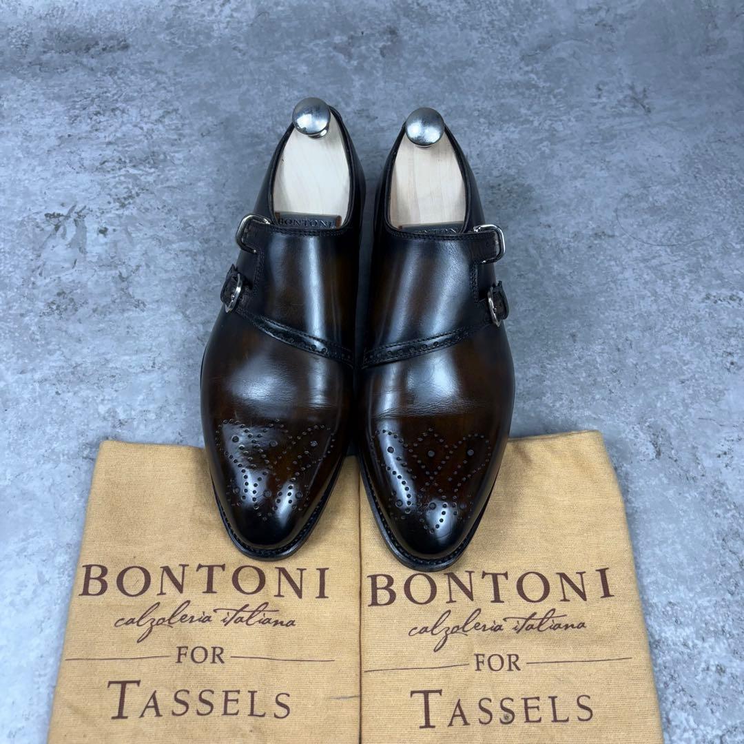 ボントーニ BONTONI レザー 本革　シューズ 38 1/2 ブラウン
