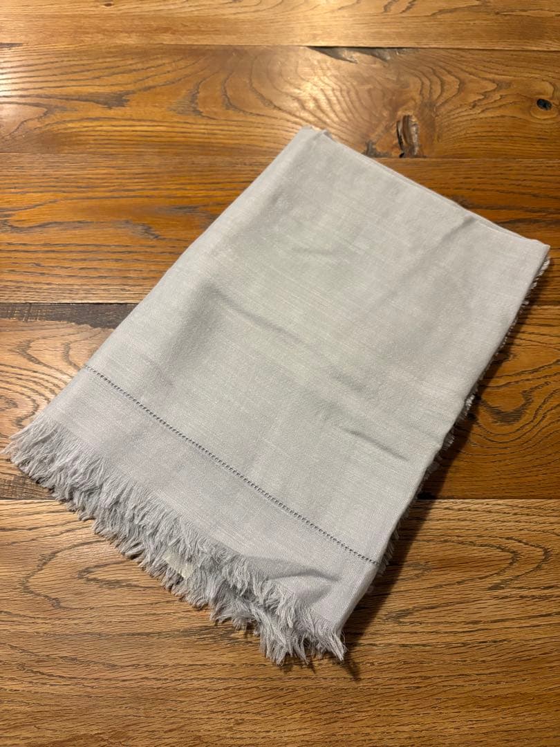 【試着のみ】COLOMBO グレー ストール カシミヤ シルク