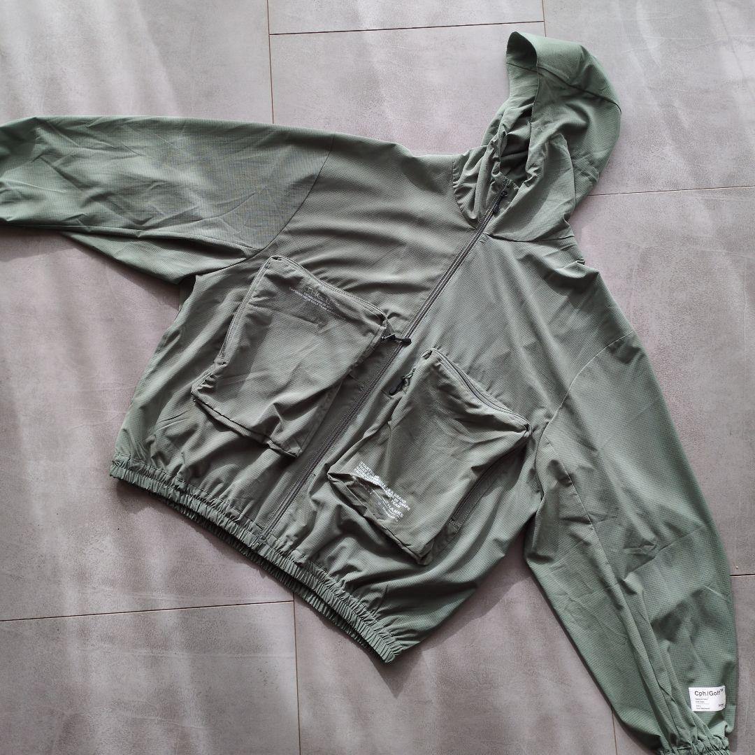 フード付きジャケット Lサイズ オリーブグリーン