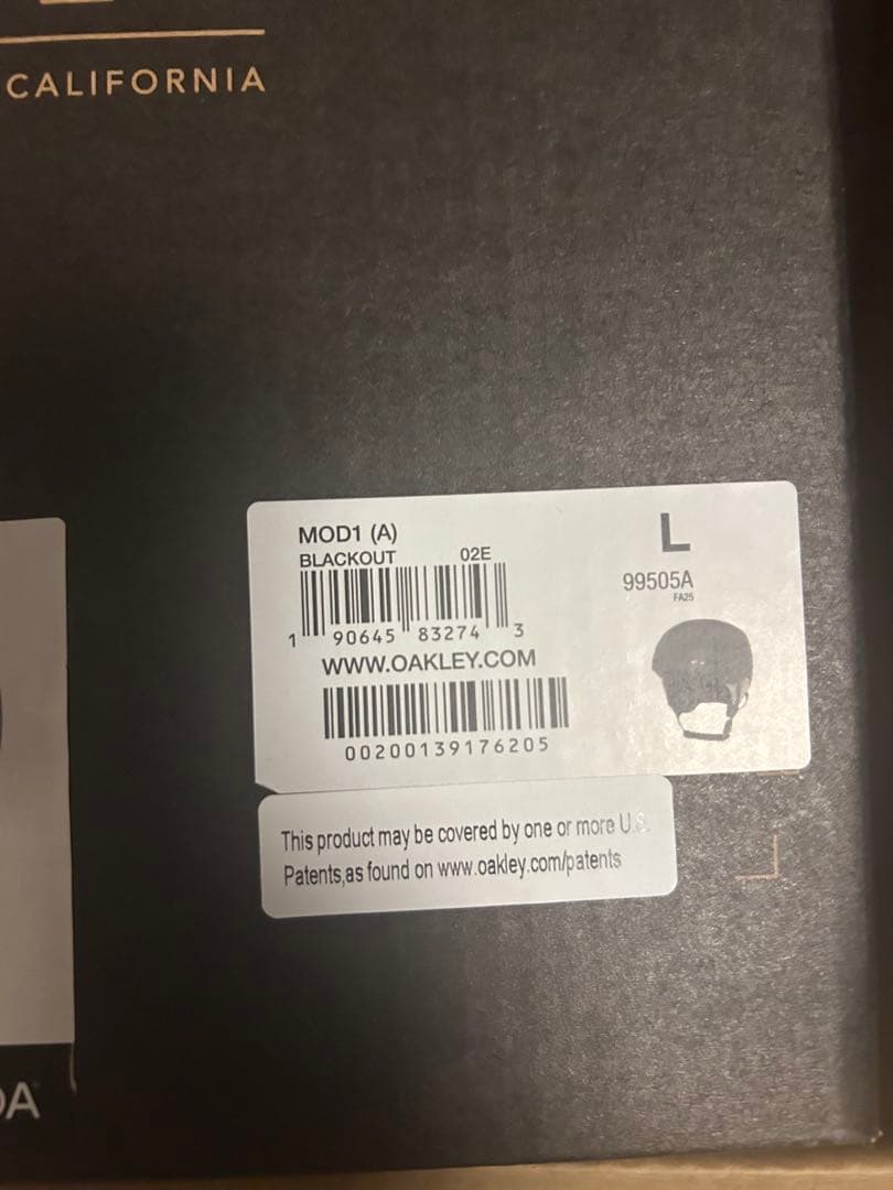 【未使用】LサイズOAKLEY MOD 1 ヘルメット マットブラック