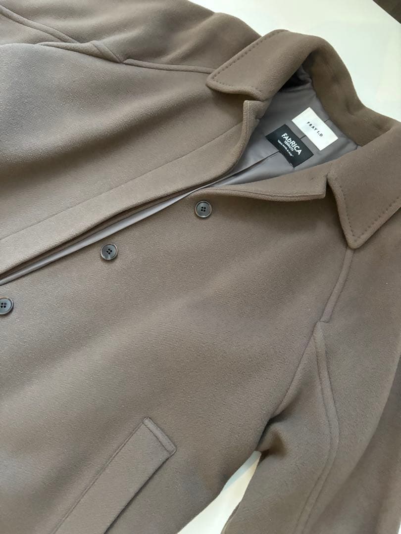 【しずく】バルマカンロングコート モカ ウール カシミヤ混