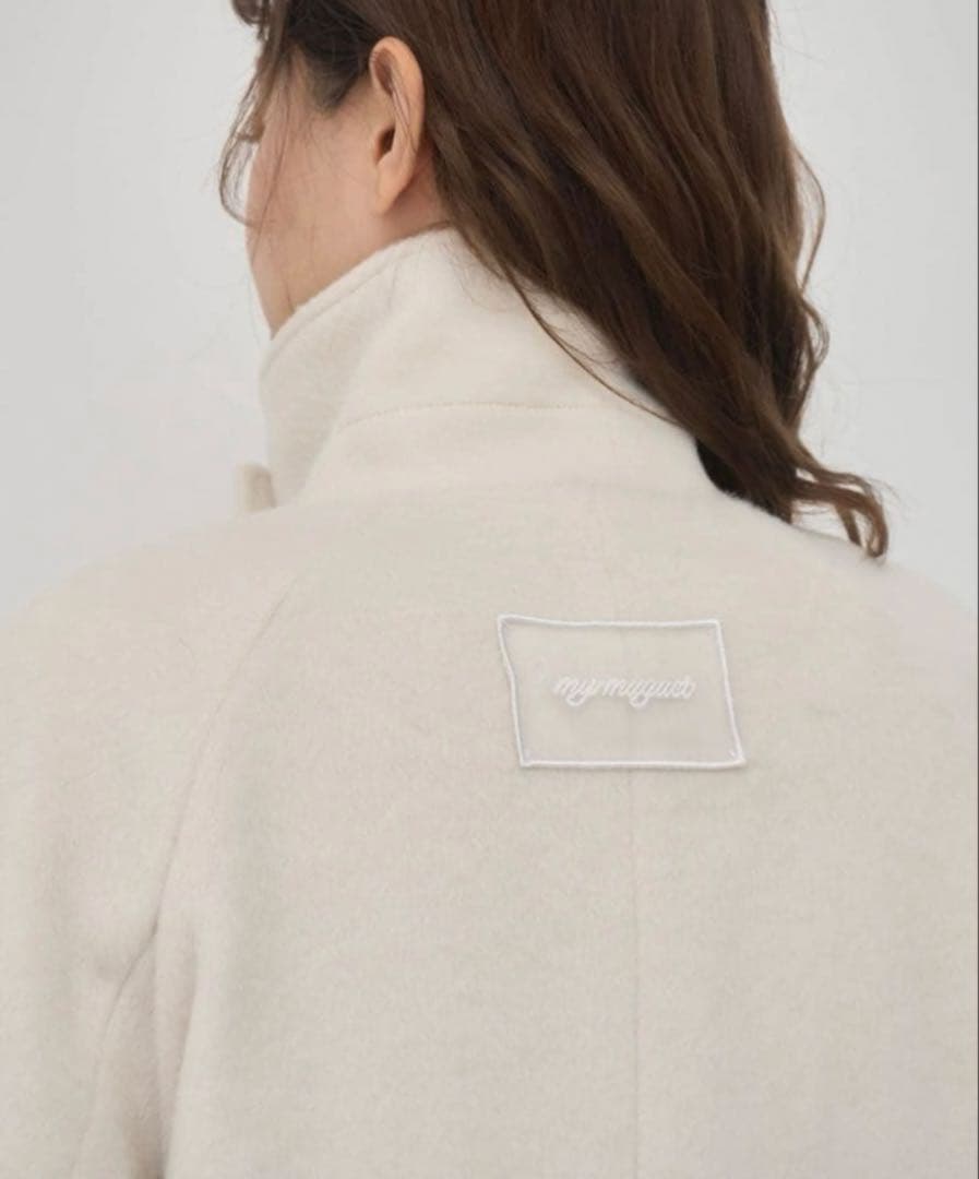 【muguet】romantic milky midi coat /IVORY