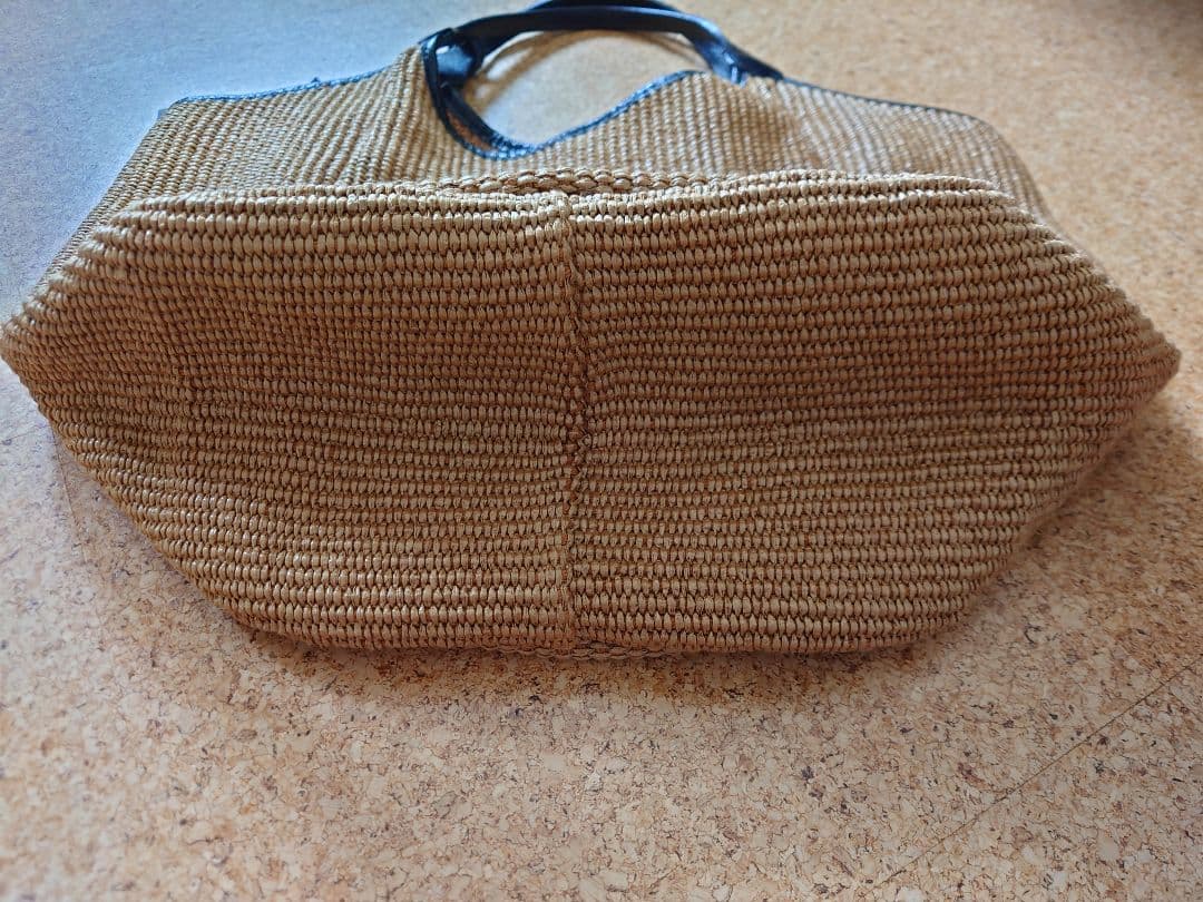 マルコマージ　ラフィアレザーかごバッグ