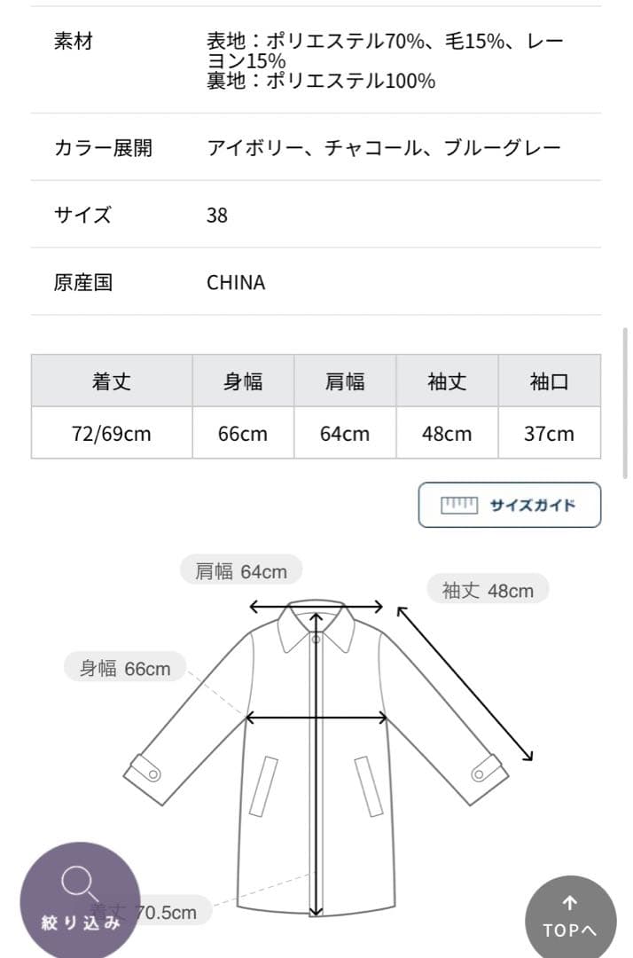 大衿ビーバーPコート