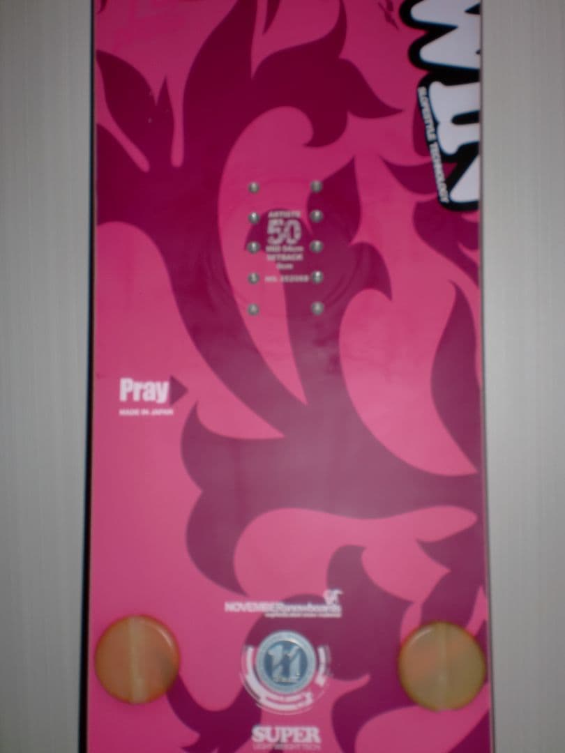 スノーボード　板　ノーベンバー　november　アーティスト　artiste