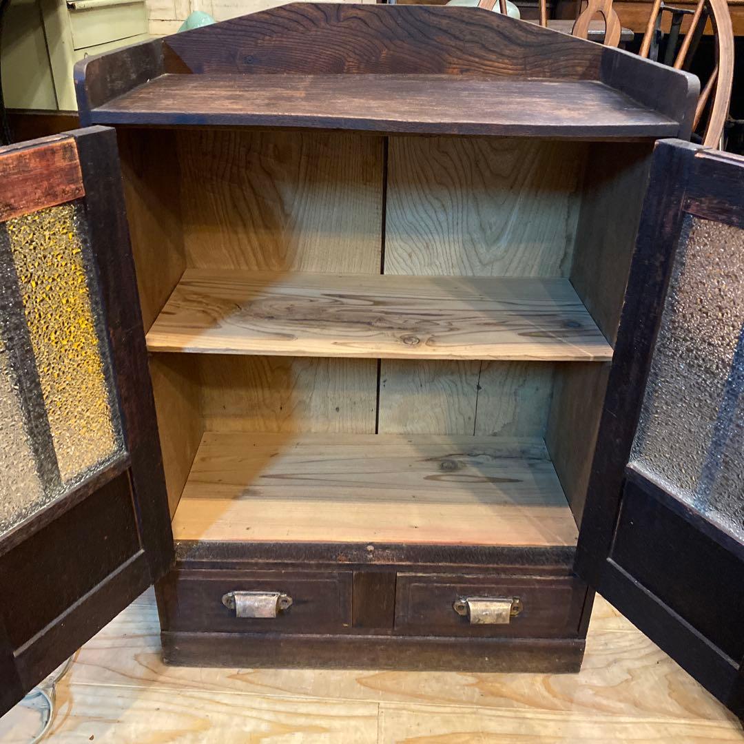 古道具 箪笥 茶箪笥 アンティークキャビネット　本棚　ラック