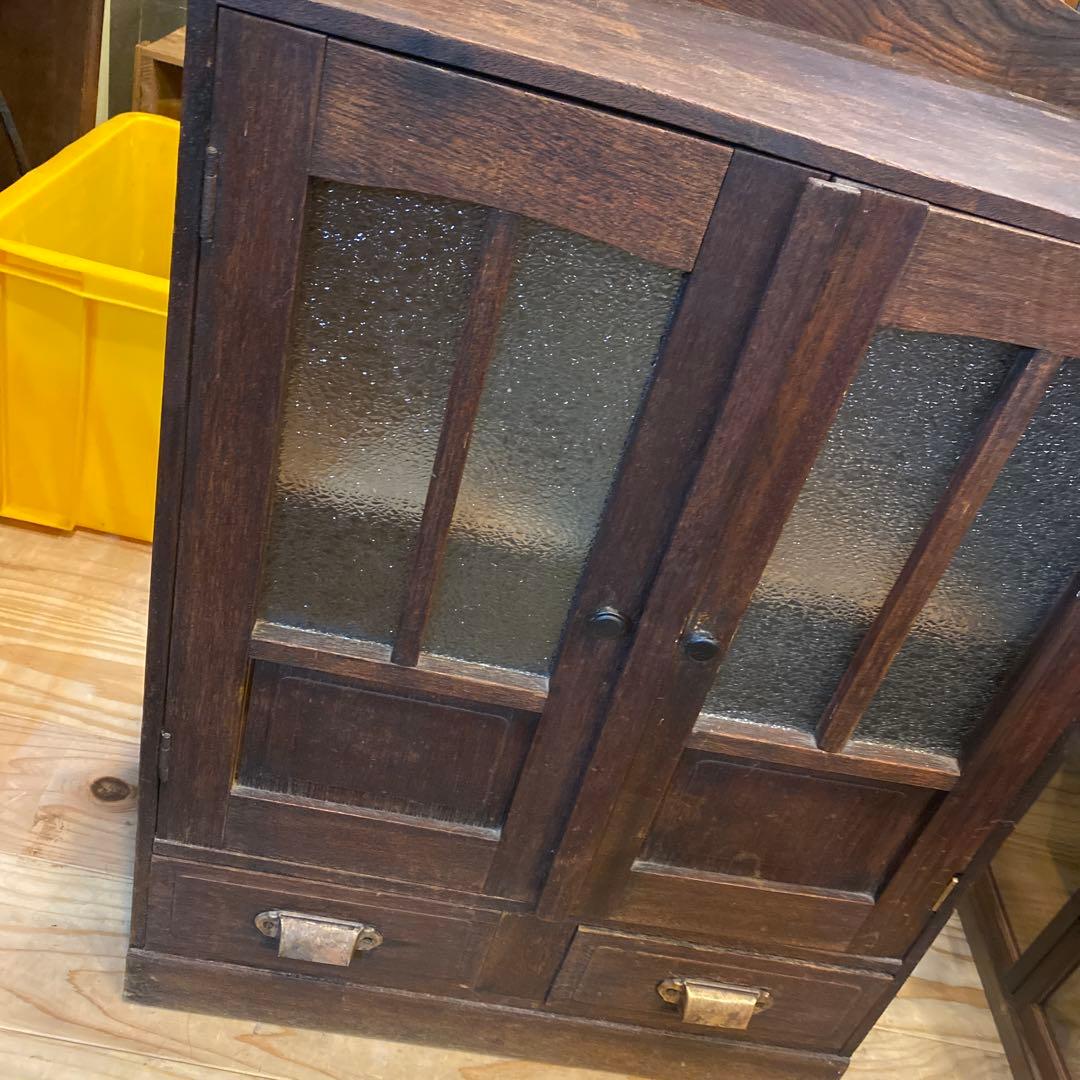 古道具 箪笥 茶箪笥 アンティークキャビネット　本棚　ラック
