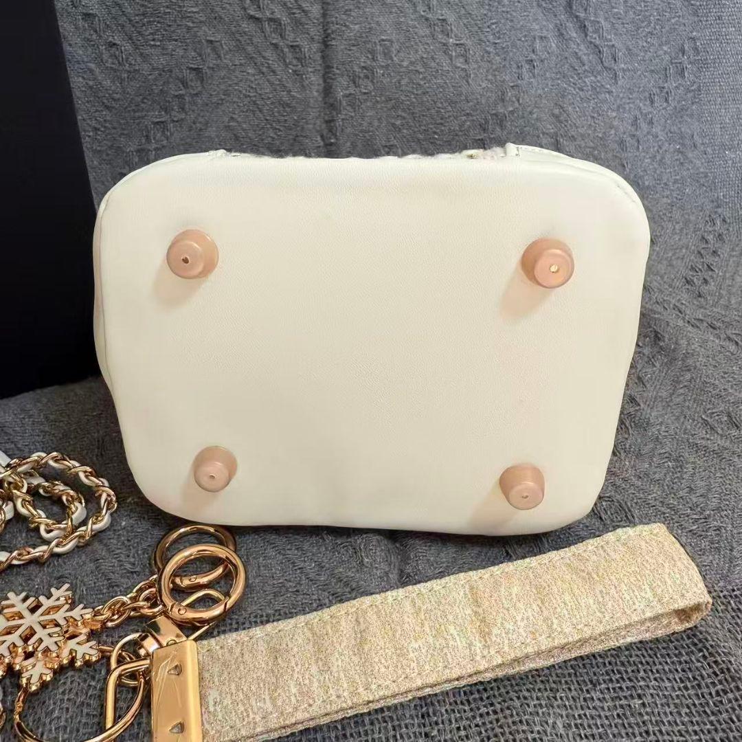 最終値下げ非売品 CHANEL ノベルティ ネイビー ツイード バケットバッグ