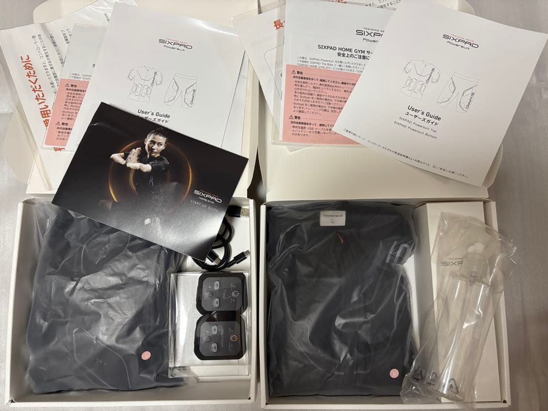 【美品】SIXPADパワースーツ　上下セット レディース　Lサイズ