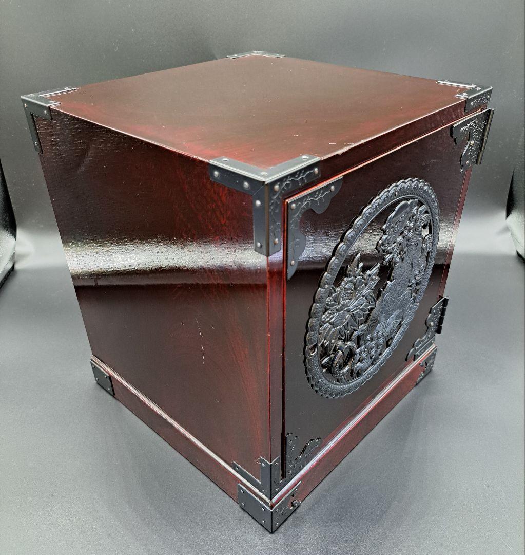 で*い様 仙台箪笥 唐獅子牡丹金具 渡辺家具 船箪笥 小タンス 和モダン ローボ