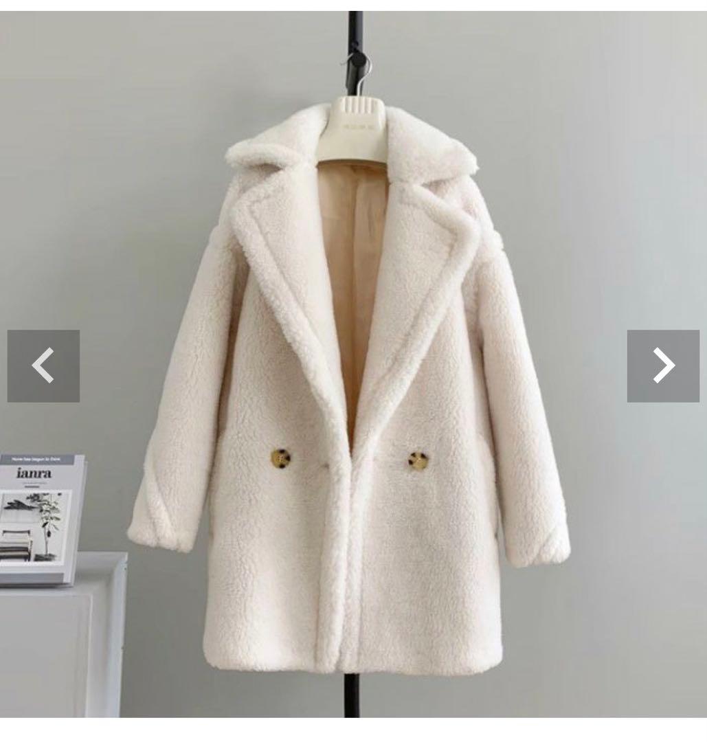 lilirena テディコート ベア ボア ショート丈