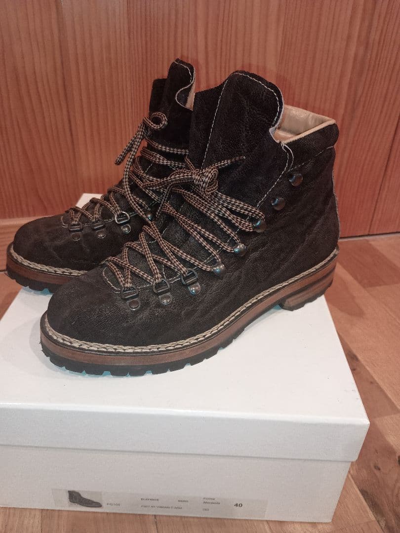 マルモラーダ　マウンテンブーツ　エレファントレザー　ブラック40