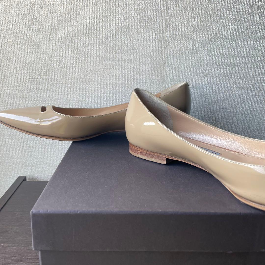 Hihot様 ペリーコ　フラットパンプス　ベージュ36.5