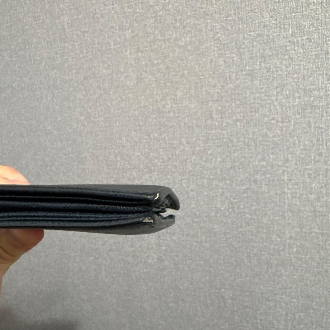 早い者勝ち！！【紙袋・証明書・箱付き】PRADA プラダ折り財布　 ネイビー