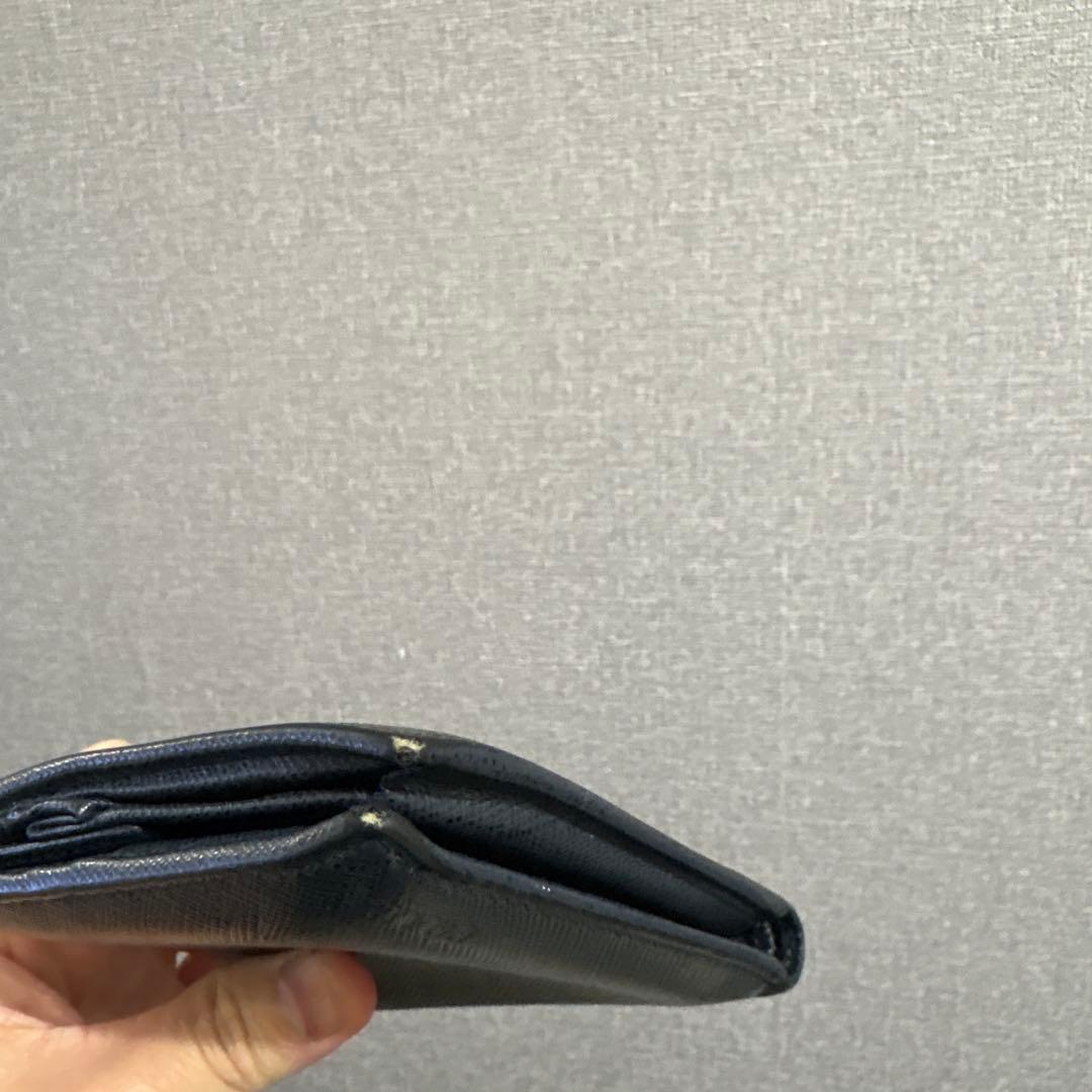 早い者勝ち！！【紙袋・証明書・箱付き】PRADA プラダ折り財布　 ネイビー