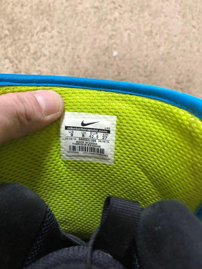 Nike スノーボードブーツ ホワイト/グリーン/ブルー　27センチ　ダイヤル式