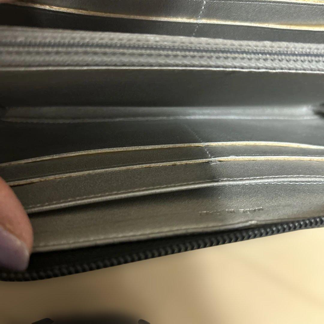 美品 　CHANEL シャネル　カメリア 長財布　　レザー　　黒