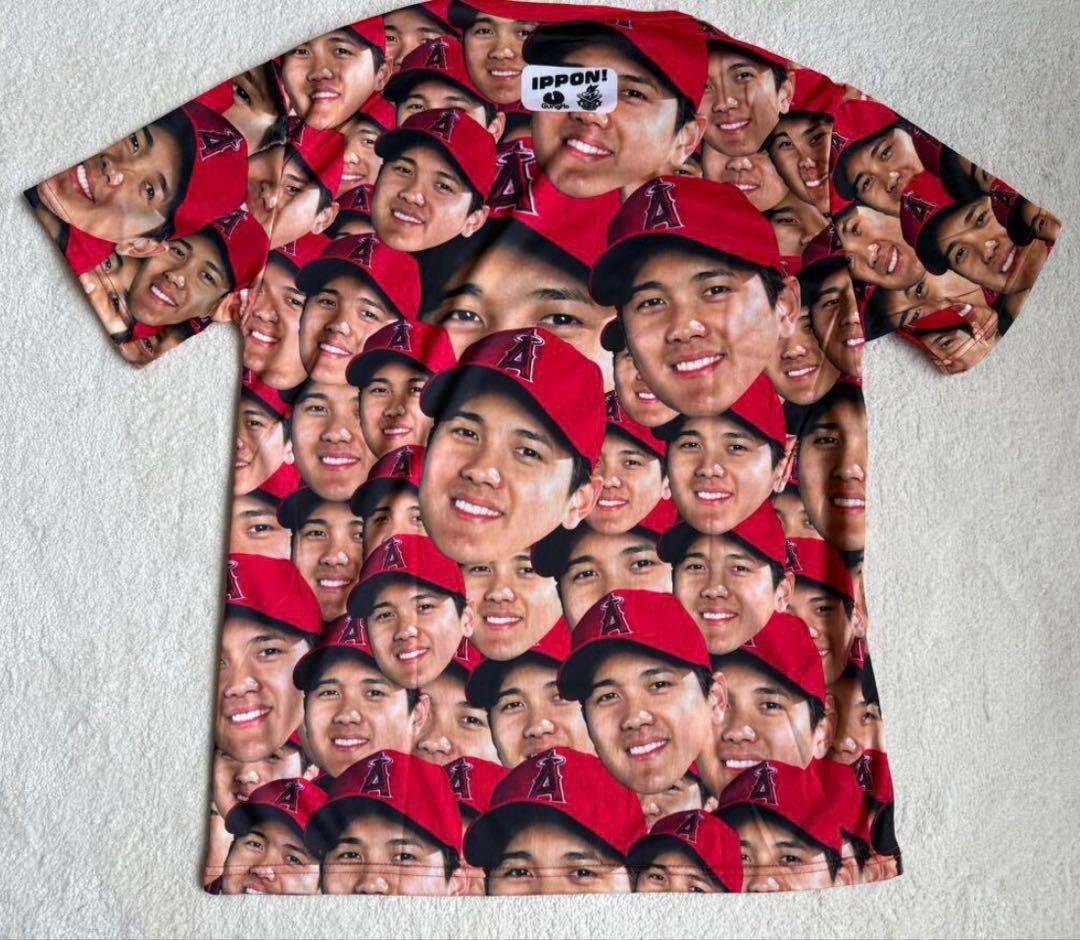 大谷翔平 エンゼルス 顔だらけ Tシャツ 新品未使用 限定配布希少品