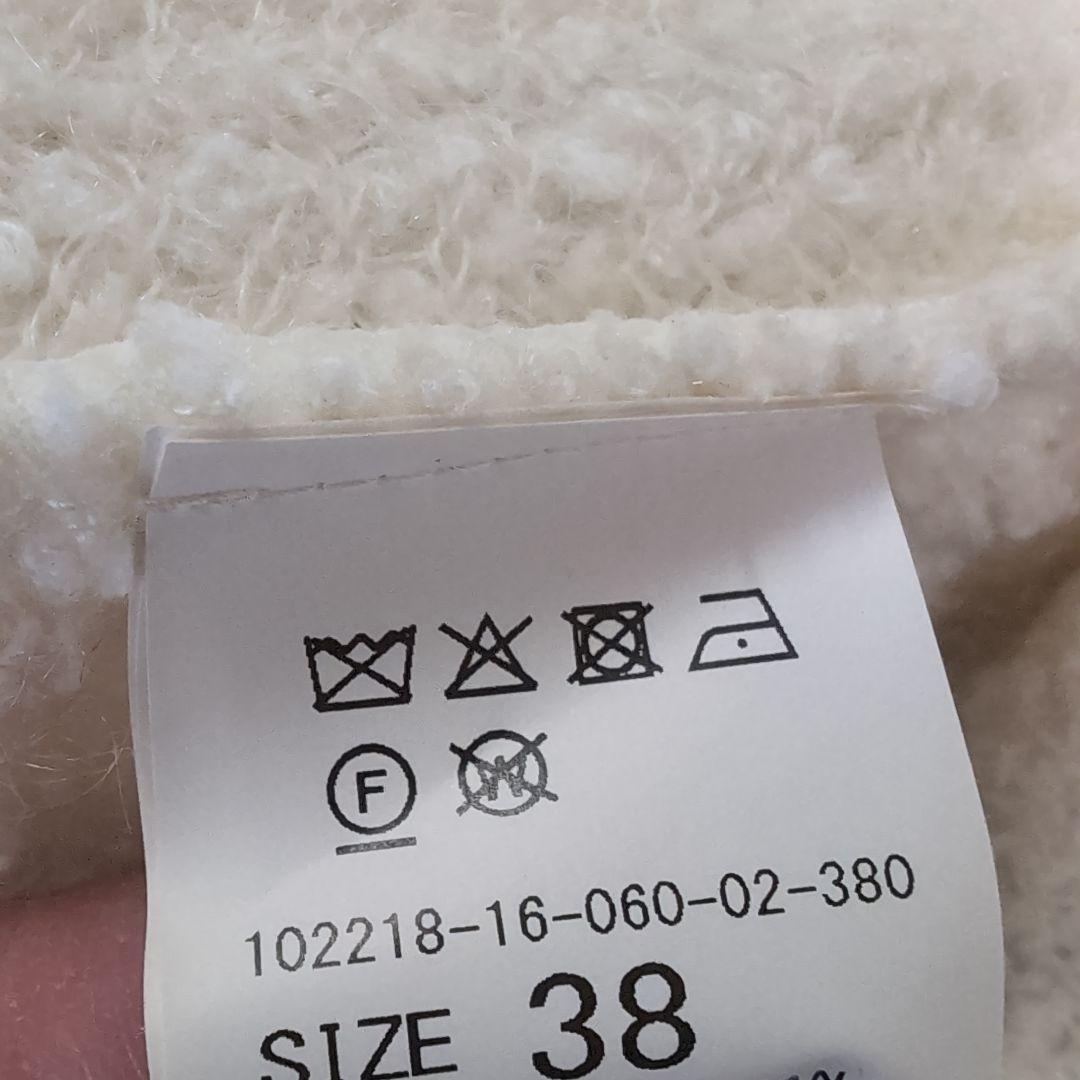 ANAYI ノーカラージャケット ホワイト/ブラック